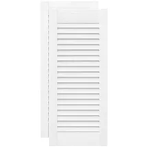 vidaXL Schranktüren Lamellen-Design 2 Stk. Weiß 69x29,5 Cm vidaXL