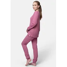 greenjama Pyjamaoberteil mit Woll-Anteil, GOTS-zertifiziert rosa 40