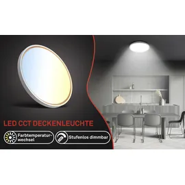 Briloner LED Deckenlampe 1 dimmbar Ø 49,5 cm anthrazit