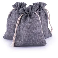 pajoma® Adventskalender zum Befüllen 24 Jutebeutel Grau – wiederverwendbare Stoffbeutel aus Naturjute mit Kordel – DIY Weihnachtskalender Bastelset, Geschenksäckchen Weihnachten