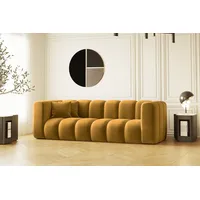 Kaiser Möbel Sofa Couch, Dreisitzer Grand Modular Stoff Salvador und Haga, Bequem, modular, viele Farben gelb