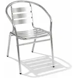 Mojawo Gartenstuhl 54 x 57 x 45 cm grau 3 St.