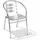 Mojawo Gartenstuhl 54 x 57 x 45 cm grau 3 St.