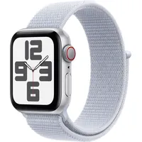 Apple Watch SE 2024 GPS + Cellular 40 mm Aluminiumgehäuse Silber, Sport Loop Blaue Wolke