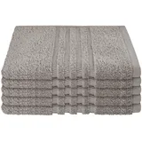 Gästehandtuch 5 x 30 x 50 cm silber