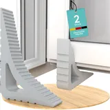 Fensterstopper [2er Set] – Fensterstopper beim Lüften & Fensterkeile – Fenster Offenhalter/Balkontür Stopper, Fensterfeststeller ohne Bohren – Kippfenster Stopper