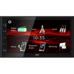 JVC KW-M180DBT, Schwarz, 180 W, 45 W, 20 - 20000 Hz, 4 Ohm, AAC, FLAC, MP3, WAV,