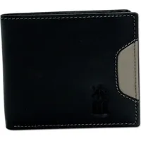 Drachenleder Herren Portemonnaie schwarz 11,5x9,5x2cm D2OPT002S - Schwarz