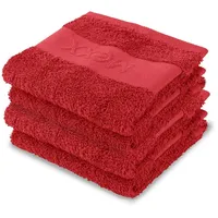 MEXX Gästetuch - Rot - 30x50cm ( 4 Stück