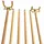 John West Billard Set - Wandhalterung 4 professionelle Billardqueues + 2 Brückenqueues