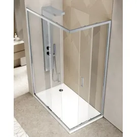 frascio new tecnology Duschkabine Walk-In-Dusche 80 x 200 cm Transparent Sicherheitsglas
