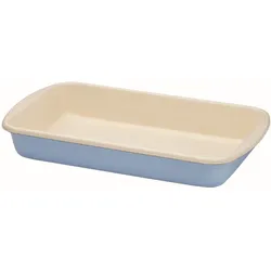 Riess Auflaufform 36/21,5cm Back- Bratform Emaille Classic Pastell blau
