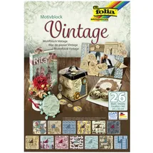 Folia Motivblock Vintage Designpapier 24 x 34 cm 26 Blatt