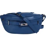 Samantha Look Gürteltasche, echt Leder, Made in Italy, blau