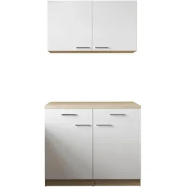 Respekta Buffet Merle 100 x 200 x 60 cm Eiche Weiß