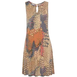 Buffalo Strandkleid Kurz Animaldruck Mehrfarbig 48