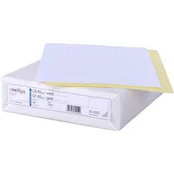 Durchschreibepapier / Durchschlagpapier 2-fach Sätze A4  CB weiß|CF gelb 85g 500 Blatt