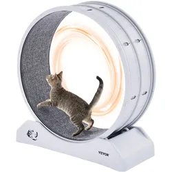 VEVOR Katzenlaufrad Laufrad Katzen Laufband 80x34x85cm für Katzen bis zu 4kg