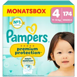 Pampers Premium Protection Gr. 4 (9-14 kg) 174 St.