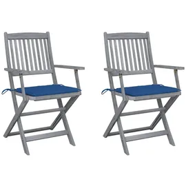 vidaXL Gartenstuhl 57 x 57 x 91 cm blau 2 St.