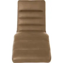 W.Schillig Relaxliege daily dreams Leder/Polyester 65 x 91 x 170 cm braun mit Kissen
