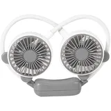 Dpofirs Tragbarer Nackenventilator, Kühlender Nackenventilator, Freihändiger Persönlicher Nackenventilator für Ihren Hals, Wiederaufladbarer Nackenventilator, Tragbarer (Weiss)
