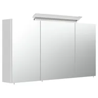 Magnolia home Spiegelschrank 120cm inkl. Design LED-Lampe und Glasböden