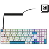 Sharkoon Skiller SGK50 S2 PBT, weiß, RGB, Gateron G Pro 3.0 YELLOW, USB, DE (4044951040865)