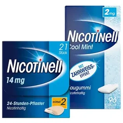 Nicotinell Kombi-Therapie Startpaket f. mittelstarke Raucher 96+21 St