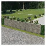 vidaXL Gabionenwand Verzinkter Stahl 630×30×100 cm