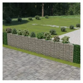 vidaXL Gabionenwand Verzinkter Stahl 630×30×100 cm