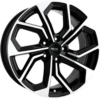 Platin P97 Black Polished 7x17 ET 45 5/112 Alufelge Schwarz