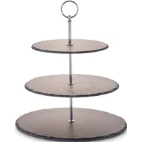 Echtwerk Etagere in Grau - (H)35 cm