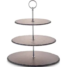 Echtwerk Etagere in Grau - (H)35 cm