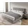DeLife Boxspringbett Dream-Fine Mikrofaser Beige 200x200 cm mit Taschenfederkernmatratze und Topper Visco
