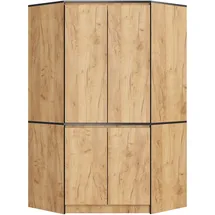 Akord Eckschrank Craft Eiche 100 x 180 x 50 cm Braun