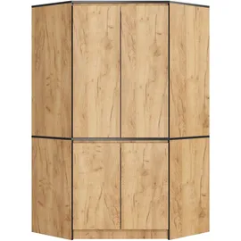 Akord Eckschrank Craft Eiche 100 x 180 x 50 cm Braun