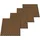 [neu.holz] Akustik-Wandpaneel Vang Teakoptik 12 St. 60 x 60 x 2 cm