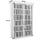 VCM CD-Regal 60 x 18 x 92 cm Weiß