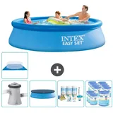 Intex runder aufblasbarer Pool – 305 x 76 cm – Blau No Size