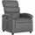 vidaXL Massagesessel mit verstellbarer Rückenlehne Kunstleder 92 x 99,5 x 0 cm Grau