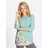 Sieh an! T-Shirt Longshirt Blau 44