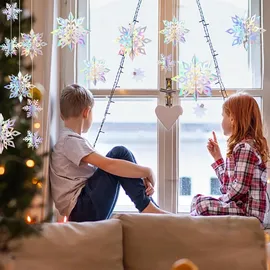 luxuskollektion 24er Set Weihnachtsdeko Hängend Winterfest