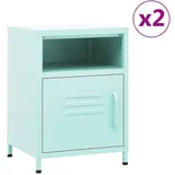 vidaXL Nachtschrank 35 x 35 x 51 cm Minzgrün