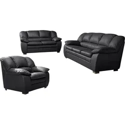 Polstergarnitur COTTA "Casino", braun, H:88cm T:92cm, Sitzmöbel-Sets, Garnitur: Sessel, 2-Sitzer, 2,5-Sitzer