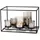 philippi Windlicht York Glas Schwarz