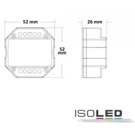 ISOLED Sys-Pro Universal-Push/Funk Mesh-Dimmer 230V, 360VA, Phasenan-/Abschnitt wählbar