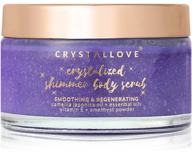 Crystallove Amethyst Shimmer Body Scrub Körperpeeling 200 g