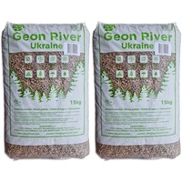 30kg Holzpellets A1 Qualität 6mm ENplus & FSC Zertifiziert Kiefer Wood Holz Pellet Ofen Heiz Öko Heizung Kessel Sackware 15kg PE-Bags | Energie Kienbacher (30 kg)