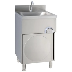 KBS Gastrotechnik KBS Handwaschbecken eckige Form, 50x50x85 cm